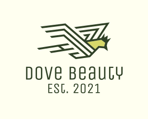 Royal Dove Outline  logo design