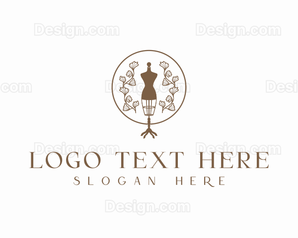 Floral Fashion Mannequin Logo