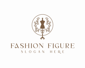 Floral Fashion Mannequin logo design