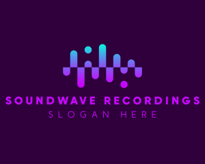 Frequency Soundwave Beat logo design