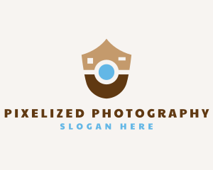 Photography Camera Shield logo design