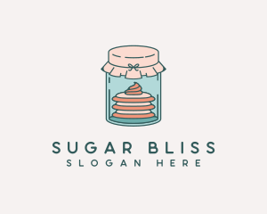 Sweet Dessert Jar logo design