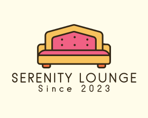 Retro Cushion Sofa logo design