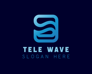 Digital Technology Wave logo design