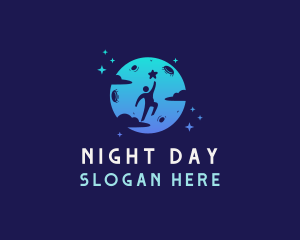 Night Moon Man  logo design