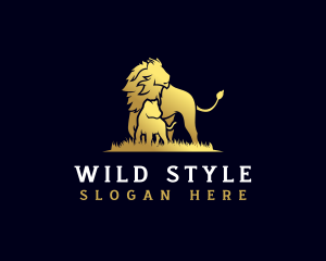 Lion Cub Wild Life logo design