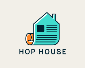 House Papers Real Estate logo design