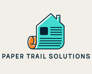 House Papers Real Estate logo design