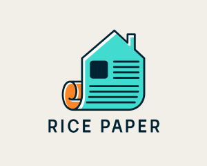 House Papers Real Estate logo design