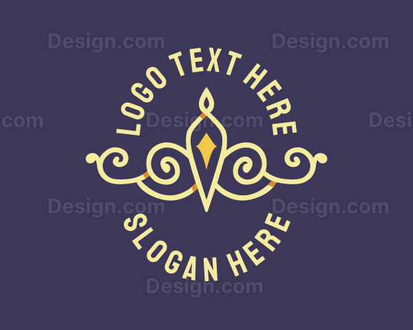 Premium Crown Tiara Logo