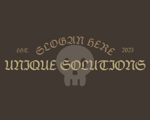 Medieval Gothic Style logo design