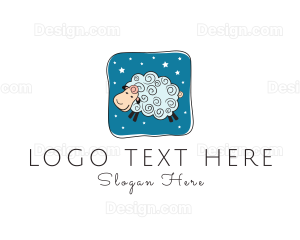 Night Nursery Sheep Logo