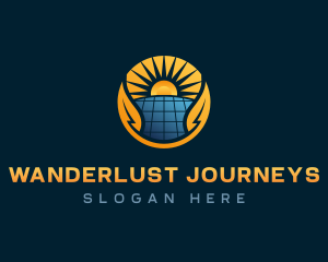 Sustainable Solar Panel Logo