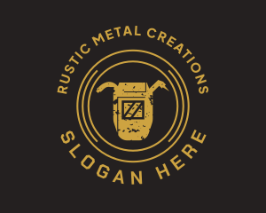 Metalwork Welding Helmet  logo design