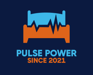 Pulse Hospital Bed logo design