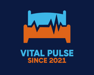 Pulse Hospital Bed logo design