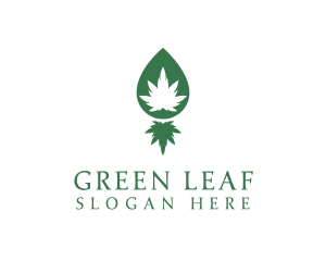 Medical Marijuana Herb logo design