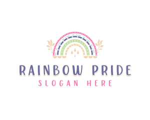 Kindergarten Rainbow Boho logo design