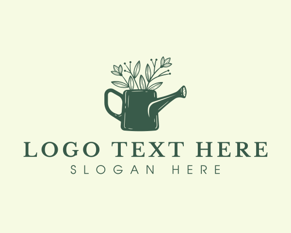 Watering Can logo example 3