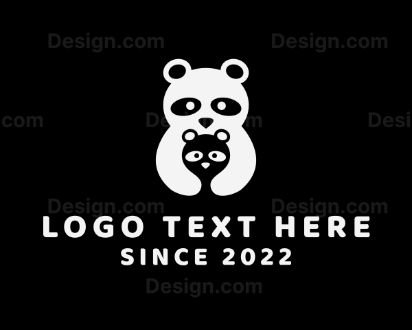 Panda Baby Cub Logo