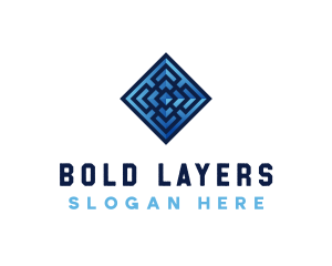 Premium Tile Layer logo design