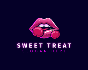 Sexy Cherry Lips logo design