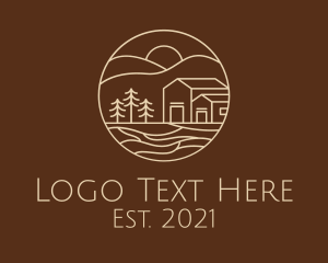 Cabin Camping House logo design