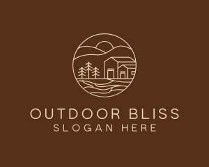 Cabin Camping House logo design