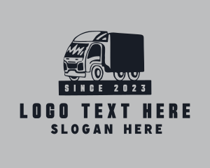 Retro Shipping Truck  logo