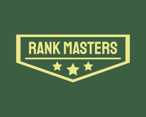 Army Rank Badge logo design