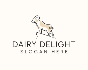 Dairy Goat Horn logo design