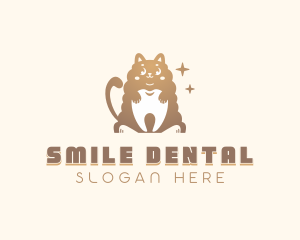 Cat Tooth Dentist logo design