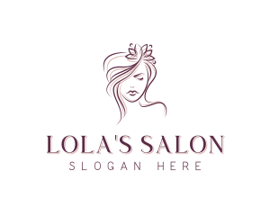 Floral Hairdresser Salon logo design