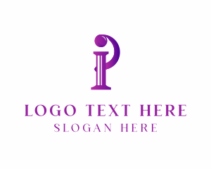 Elegant Serif Letter I logo