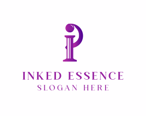 Elegant Serif Letter I logo design