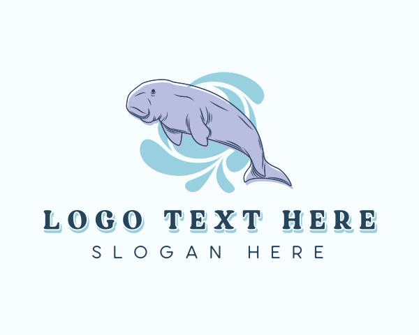 Sea Cow logo example 3