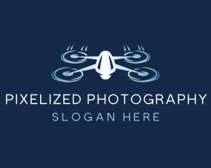 Flying Aerial Drone logo design