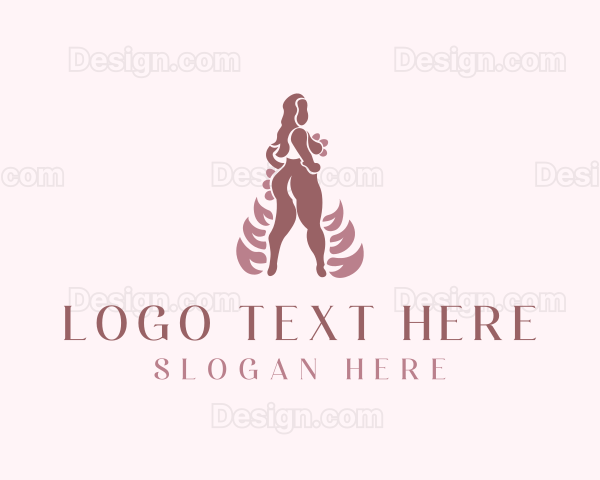 Sexy Nude Woman Logo