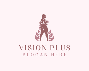 Sexy Nude Woman logo design