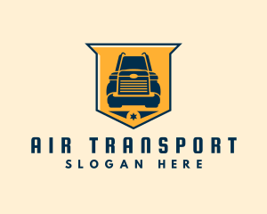 Freight Truck Transport logo design