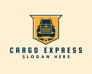 Freight Truck Transport logo design