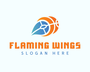 Basketball Fiery Comet logo design