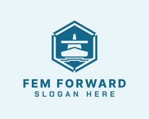 Ship Cargo Forwarding logo design