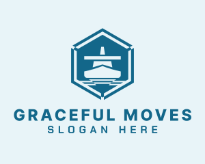 Ship Cargo Forwarding logo design