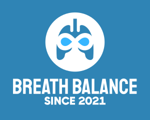 Blue Infinity Lungs logo design