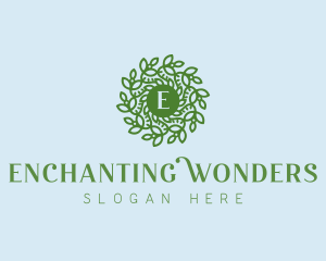 Natural Wreath Spa logo design