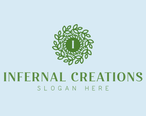 Natural Wreath Spa logo design