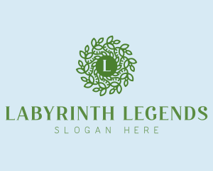 Natural Wreath Spa logo design