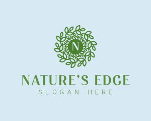 Natural Wreath Spa logo design