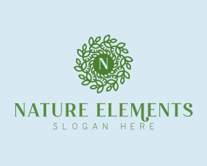 Natural Wreath Spa logo design